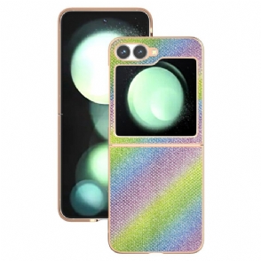 Hoesje Samsung Galaxy Z Flip 7 Fe Strass Textuur Bescherming Hoesje