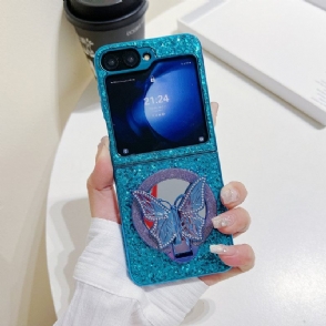 Hoesje Samsung Galaxy Z Flip 7 Fe Strijksteen Vlinderstandaard