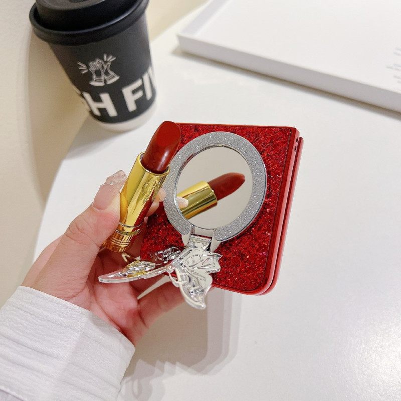 Hoesje Samsung Galaxy Z Flip 7 Fe Strijksteen Vlinderstandaard