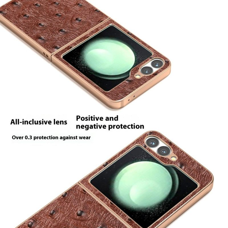 Hoesje Samsung Galaxy Z Flip 7 Fe Struisvogeltextuur