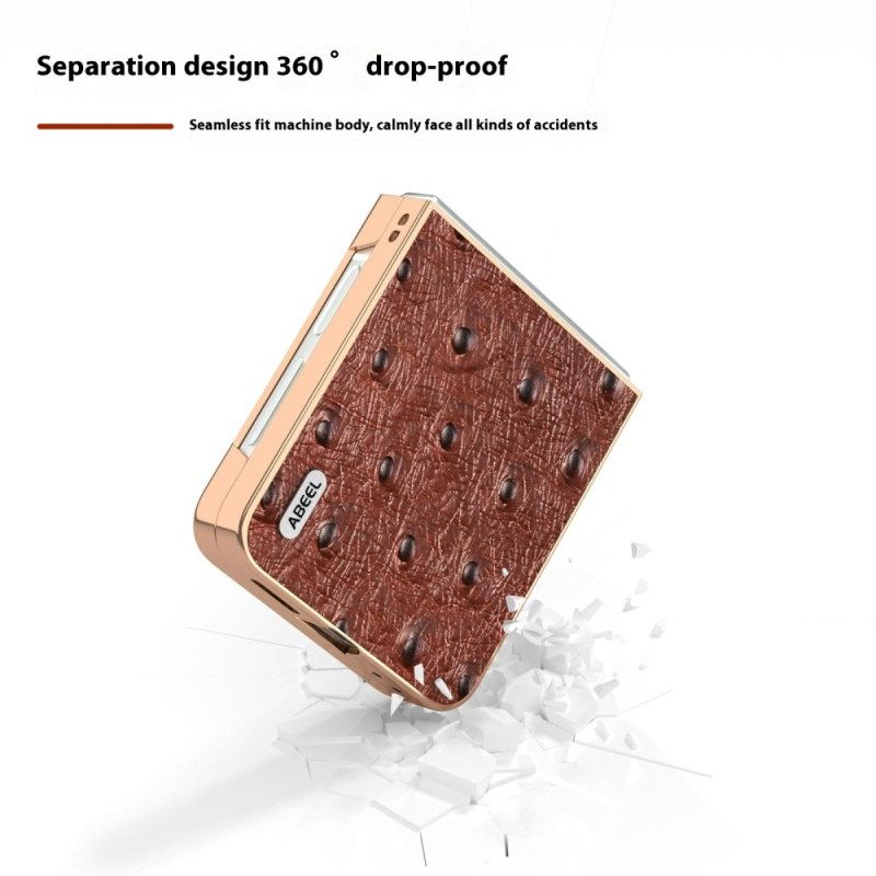 Hoesje Samsung Galaxy Z Flip 7 Fe Struisvogeltextuur