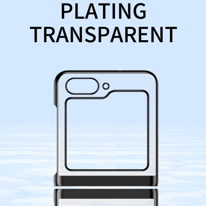 Hoesje Samsung Galaxy Z Flip 7 Fe Transparant Design En Metallic Effect