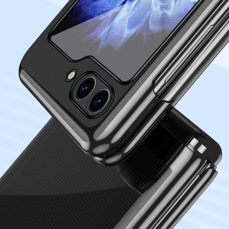 Hoesje Samsung Galaxy Z Flip 7 Fe Transparant Design En Metallic Effect