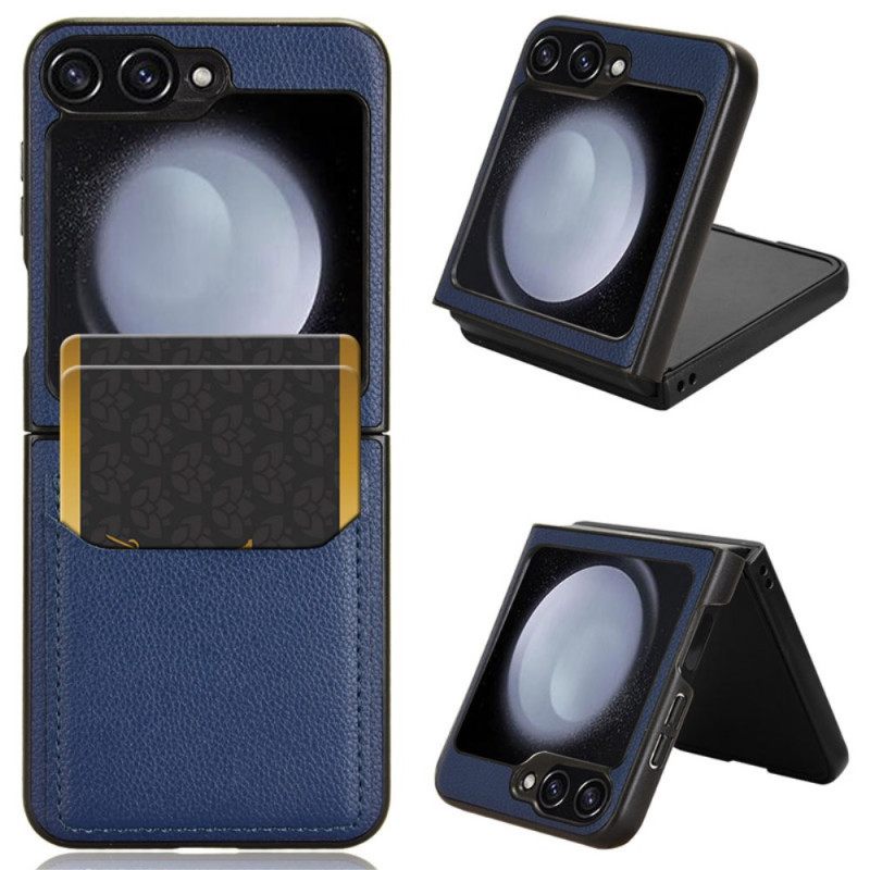 Hoesje Voor Samsung Galaxy Z Flip 7 Fe Kaarthouder Met Lychee-textuur