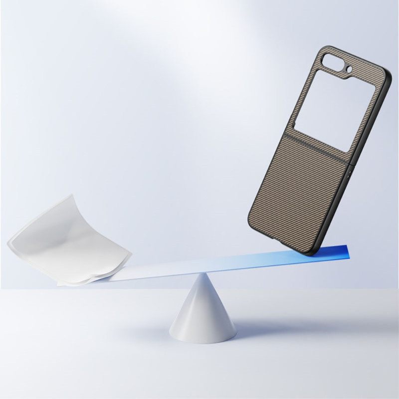 Hoesje Voor Samsung Galaxy Z Flip 7 Fe Koolstofvezelafwerking