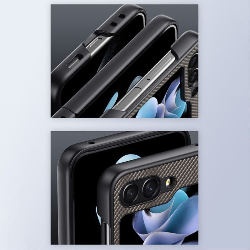 Hoesje Voor Samsung Galaxy Z Flip 7 Fe Koolstofvezelafwerking