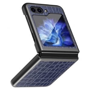 Hoesje Voor Samsung Galaxy Z Flip 7 Fe Krokodillenleerstructuur
