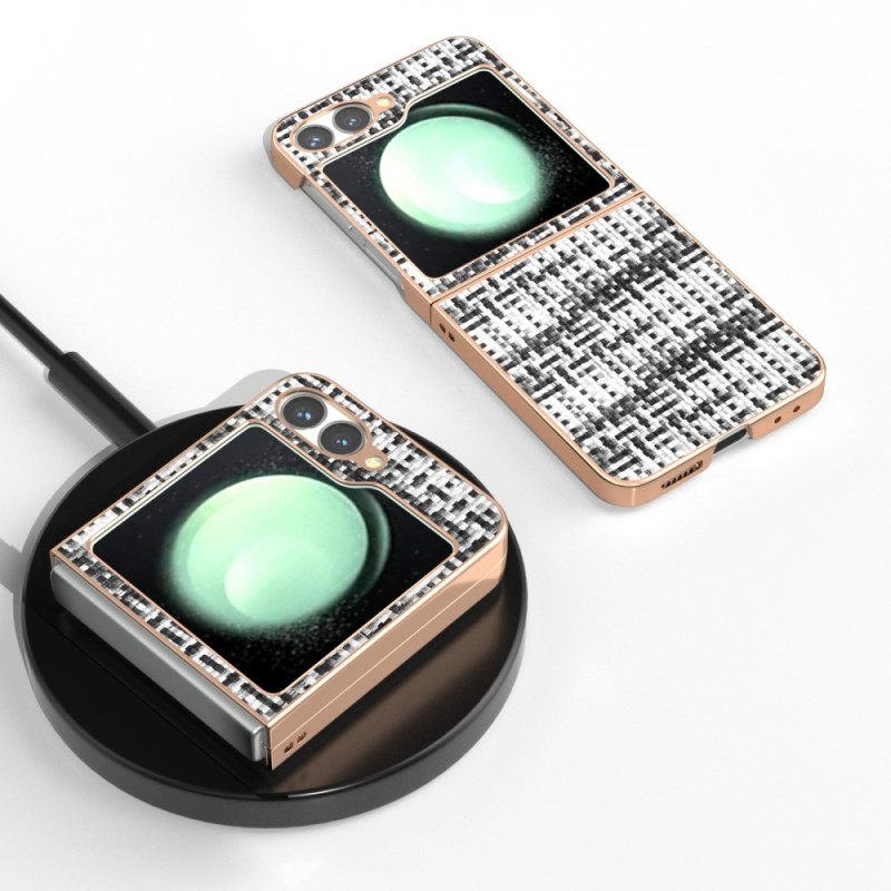 Hoesje Voor Samsung Galaxy Z Flip 7 Fe Kunstleer Met Textuur