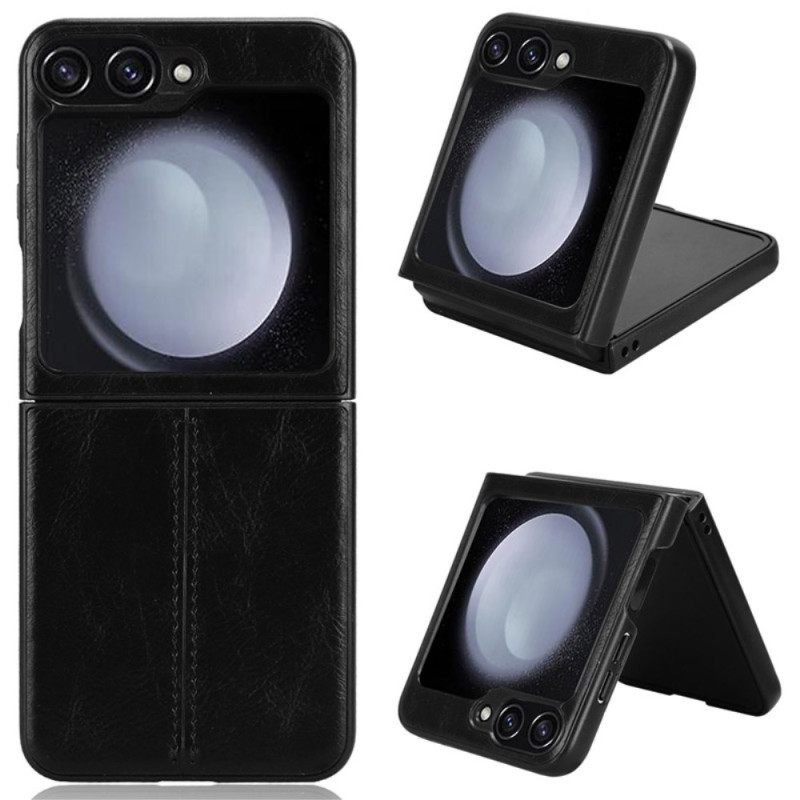 Hoesje Voor Samsung Galaxy Z Flip 7 Fe Kunstleren Stiksels