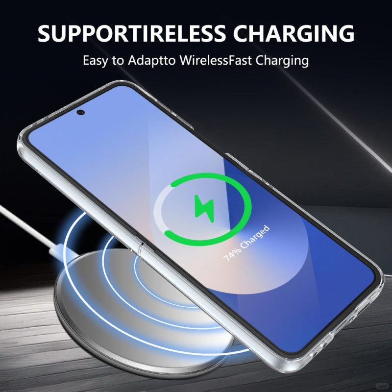 Hoesje Voor Samsung Galaxy Z Flip 7 Fe Magsafe-compatibel Doorschijnend Met Schermbeschermer