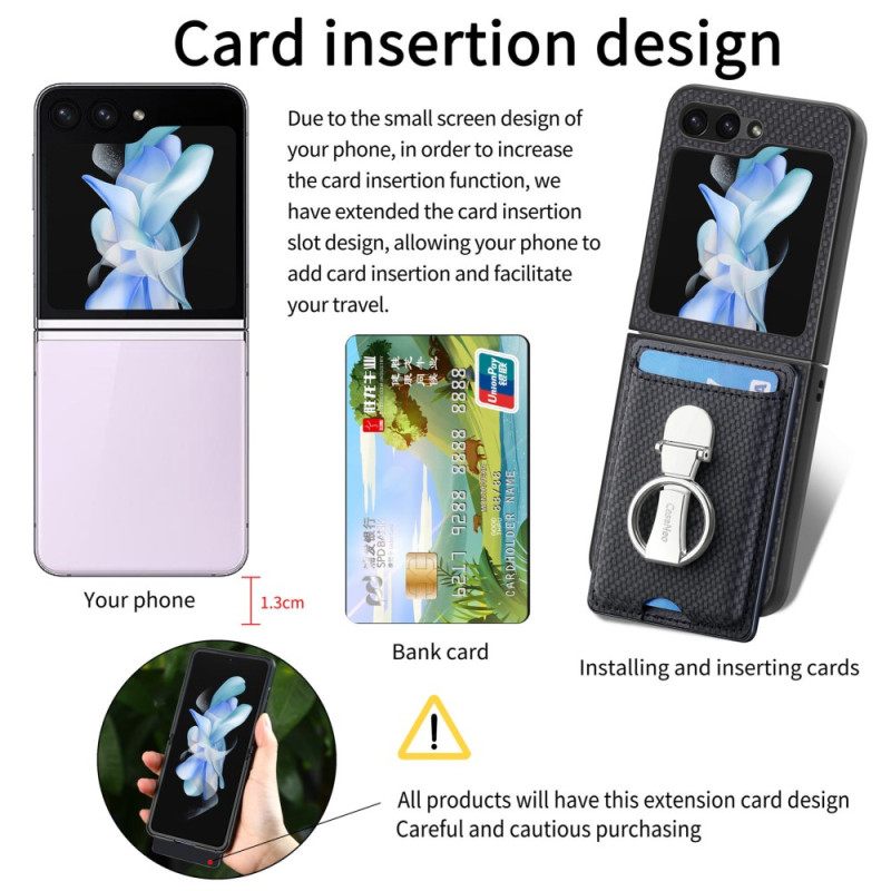 Hoesje Voor Samsung Galaxy Z Flip 7 Fe Opvouwbare Standaard En Kaarthouder