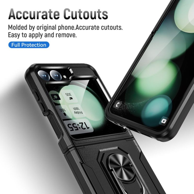 Hoesje Voor Samsung Galaxy Z Flip 7 Fe Robuust Met Ringstandaard
