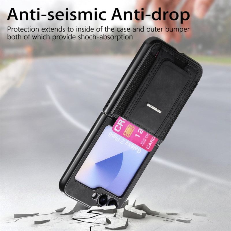 Hoesje Voor Samsung Galaxy Z Flip 7 Fe Standaard En Kaarthouder