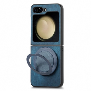 Hoesje Voor Samsung Galaxy Z Flip 7 Fe Suède-effect Met Draaibare Standaard