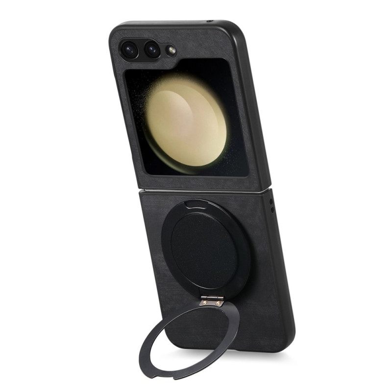 Hoesje Voor Samsung Galaxy Z Flip 7 Fe Suède-effect Met Draaibare Standaard