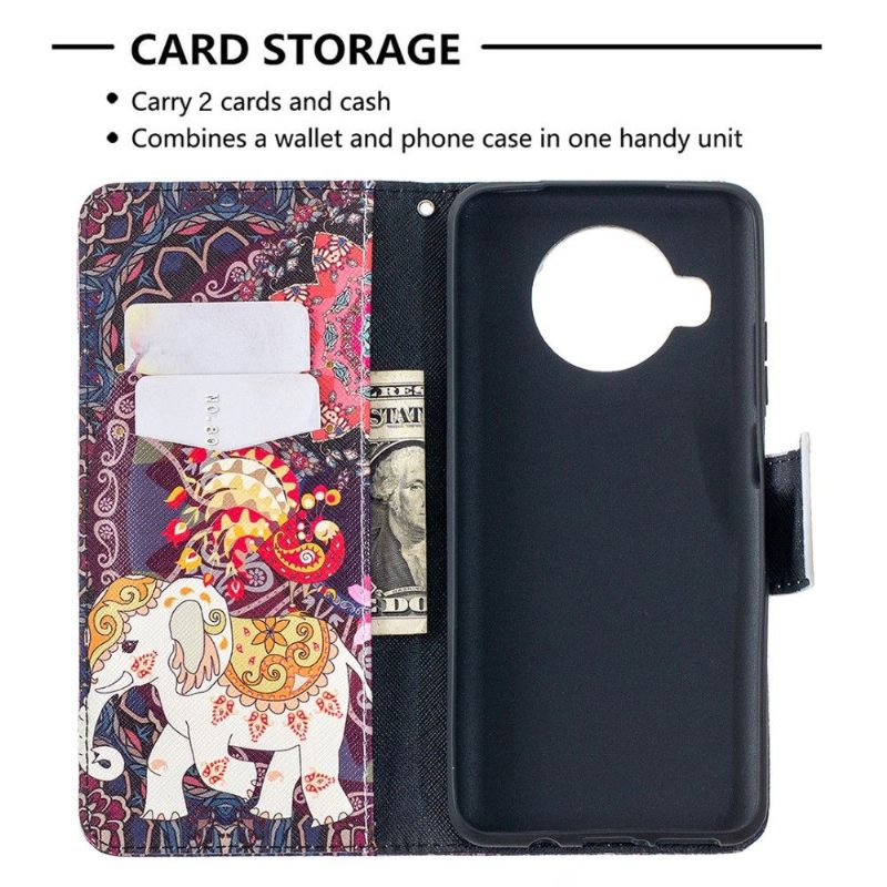 Folio-hoesje voor Xiaomi Mi 10T Lite Indische Olifant