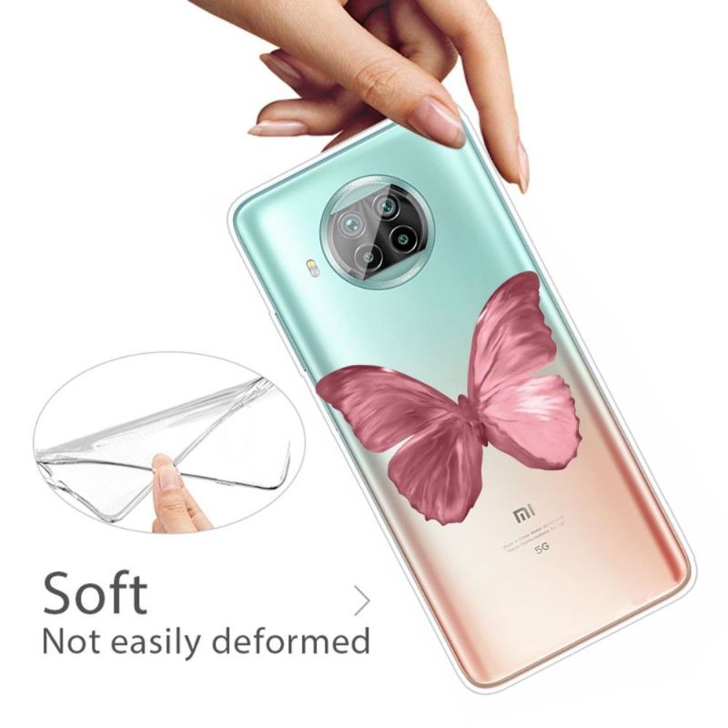 Hoesje voor Xiaomi Mi 10T Lite Roze Vlinder