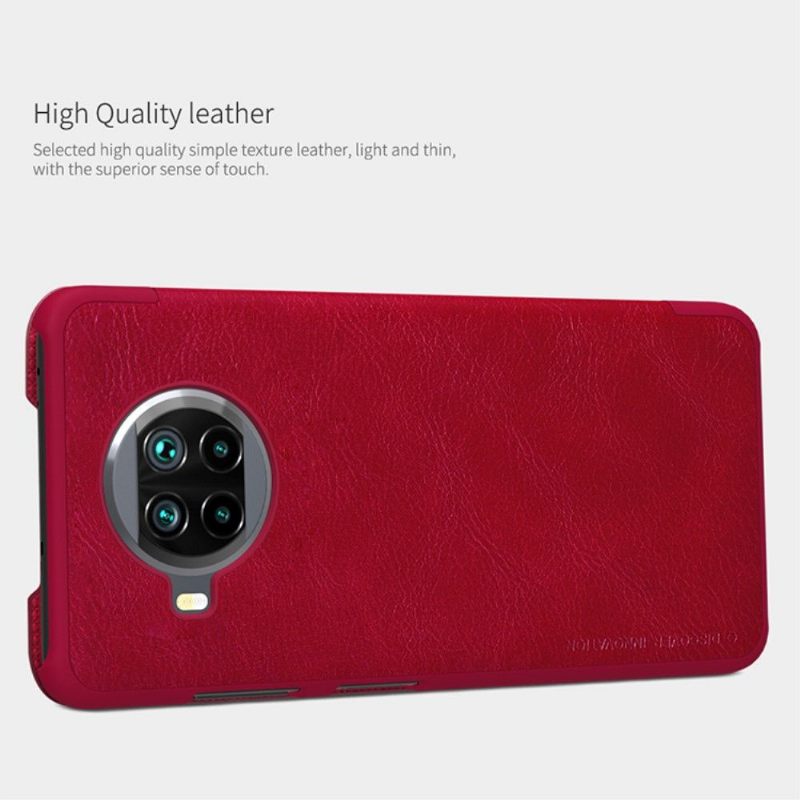 Leren Hoesje voor Xiaomi Mi 10T Lite Bescherming Qin-serie Leereffect