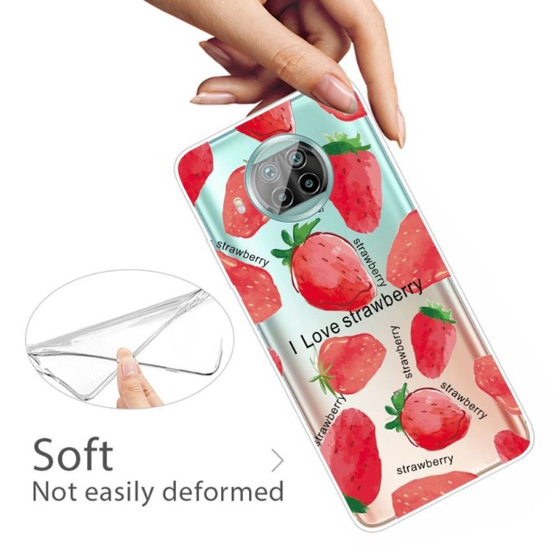 Telefoonhoesje voor Xiaomi Mi 10T Lite Bescherming Aardbei