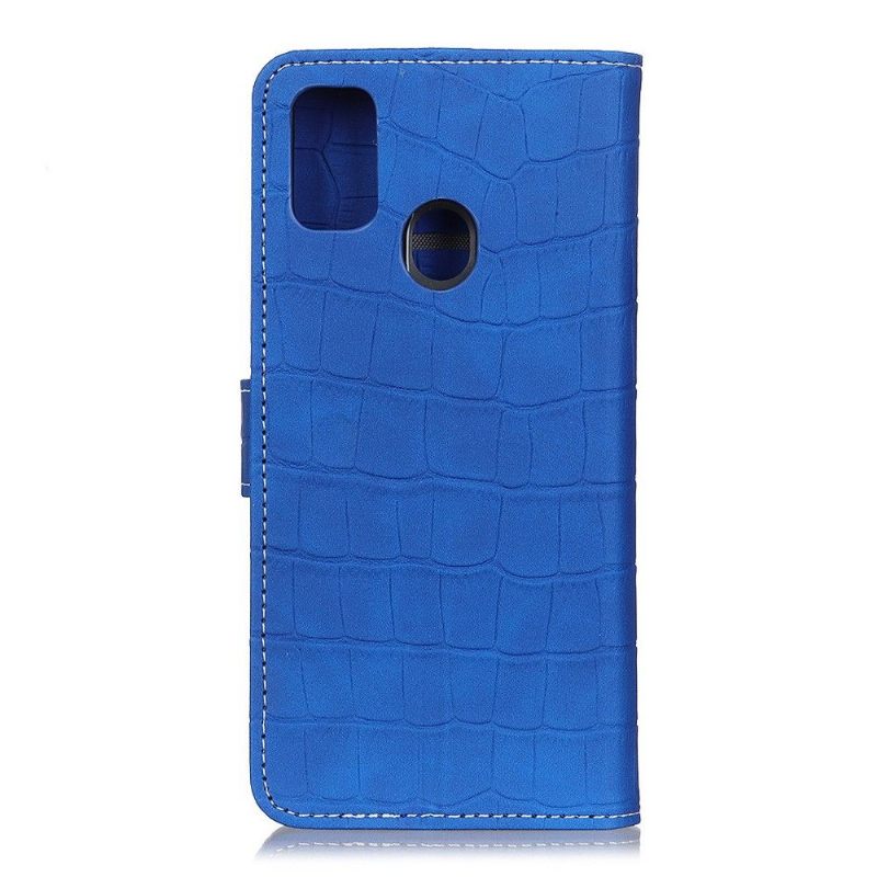 Folio-hoesje voor Honor 9X Lite Imitatieleer Croc Look