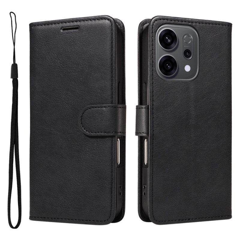 Bescherming Hoesje Oppo Reno 14f 5g Effen Met Riempje