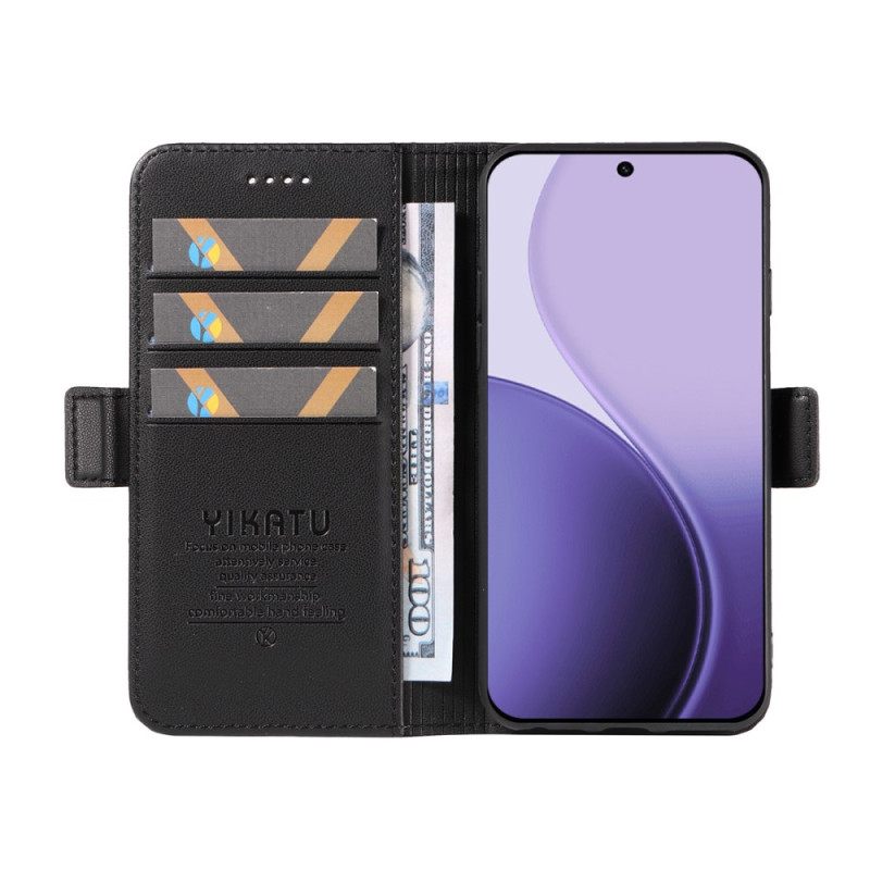 Flip Case Leren Oppo Reno 14f 5g Yikatu