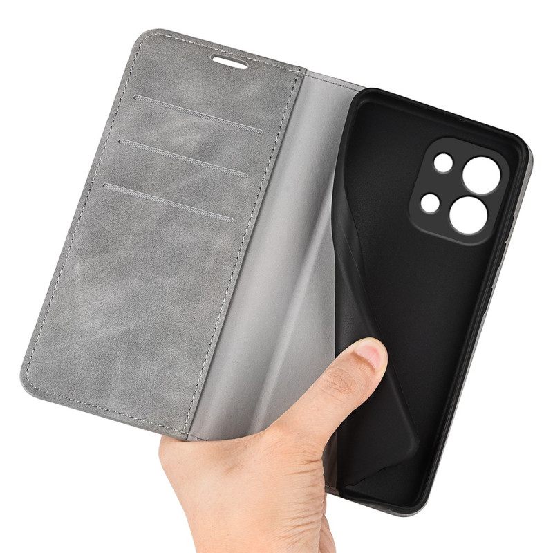 Folio-hoesje Oppo Reno 14f 5g Leerstijl