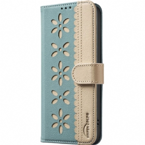 Folio-hoesje Oppo Reno 14f 5g Telefoonhoesje Bloemenprint (binfen-kleur)