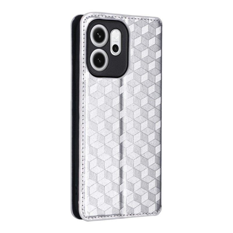Folio-hoesje Oppo Reno 14f 5g Telefoonhoesje Diamantpatroon