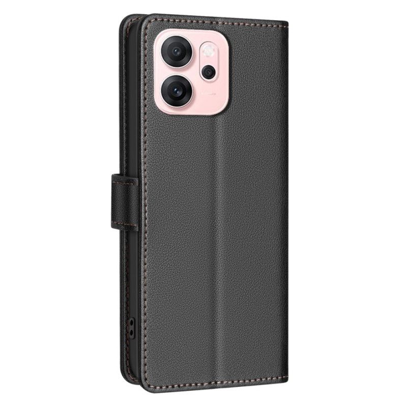 Leren Hoesje Oppo Reno 14f 5g Binfen-kleur Bescherming Hoesje