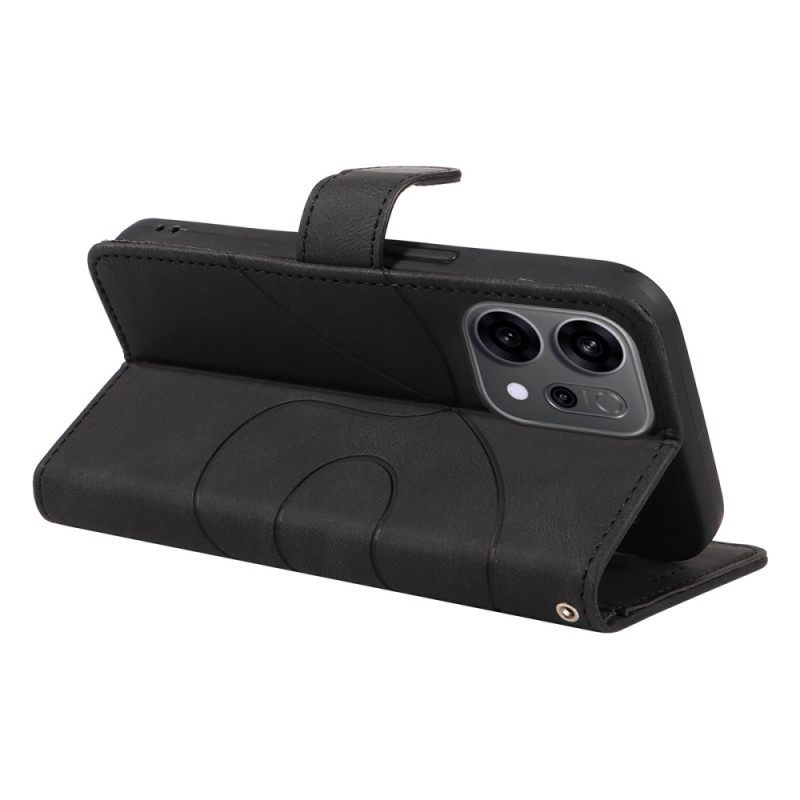 Leren Hoesje Voor Oppo Reno 14f 5g Golvend