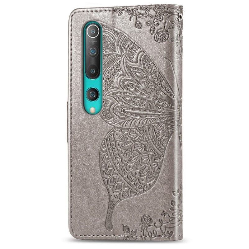 Folio-hoesje voor Xiaomi Mi 10 / 10 Pro Vlinder Met Reliëf