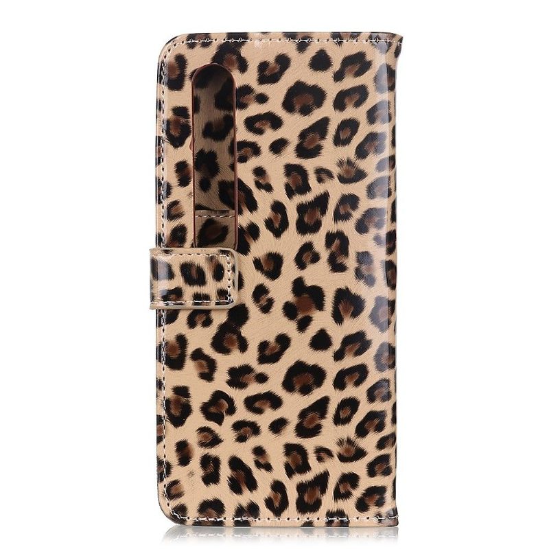 Leren Hoesje voor Xiaomi Mi 10 / 10 Pro Luipaard Imitatieleren Kaarthouder