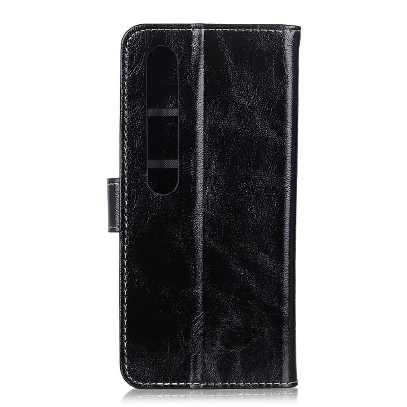 Leren Hoesje voor Xiaomi Mi 10 / 10 Pro Luxe Stiksels Met Leereffect