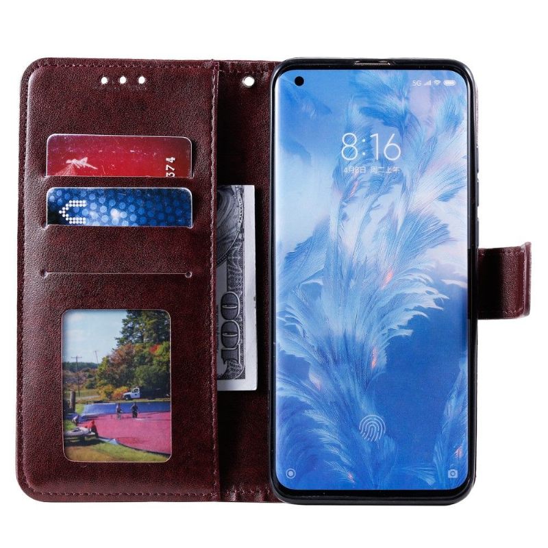Leren Hoesje voor Xiaomi Mi 10 / 10 Pro Mandala-zonreliëf