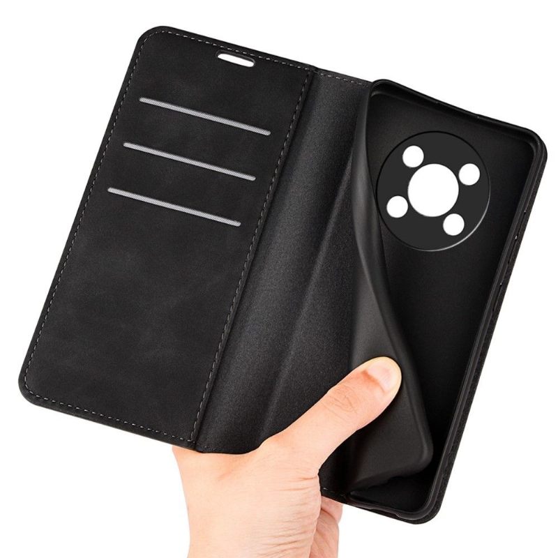 Cover voor Honor Magic 4 Lite Anti-fall Kunstleer Stand Functie