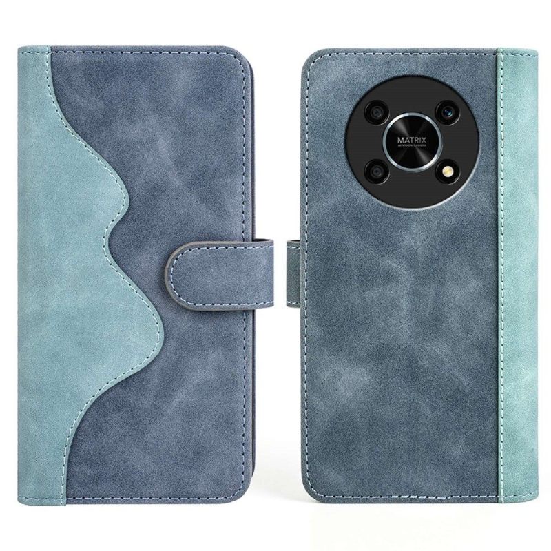 Flip Case voor Honor Magic 4 Lite Folio-hoesje Tweekleurige Foliostandaard