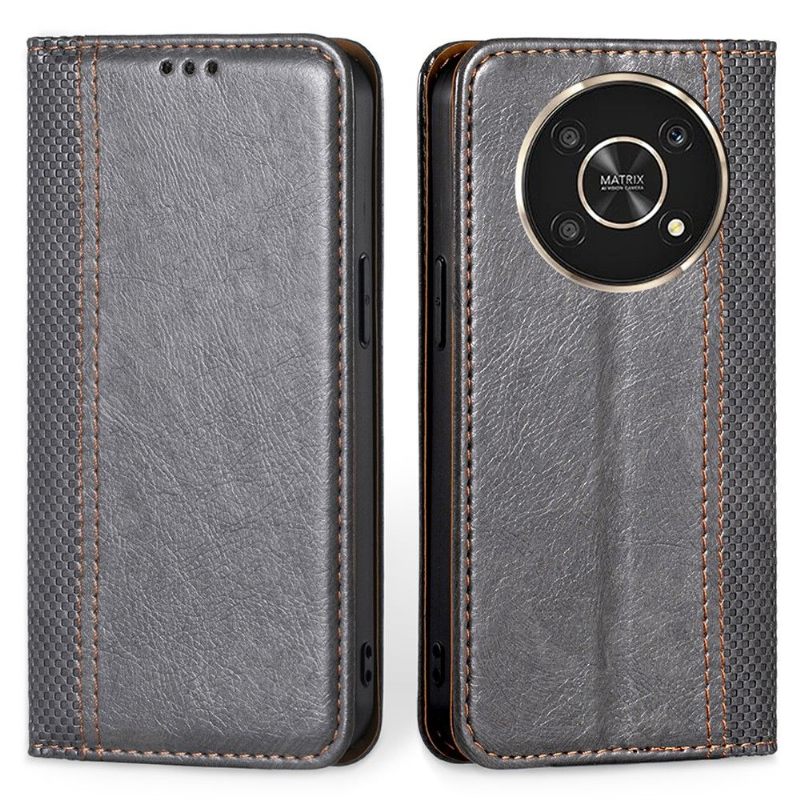 Folio-hoesje voor Honor Magic 4 Lite Folio-naden Omdraaien