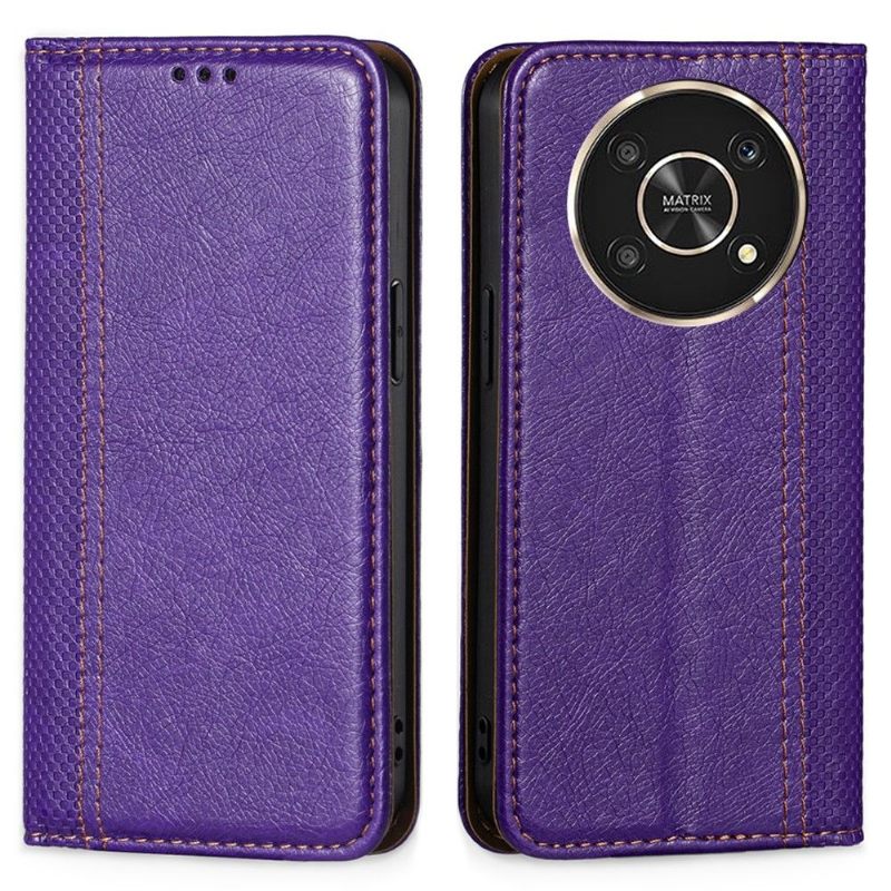 Folio-hoesje voor Honor Magic 4 Lite Folio-naden Omdraaien