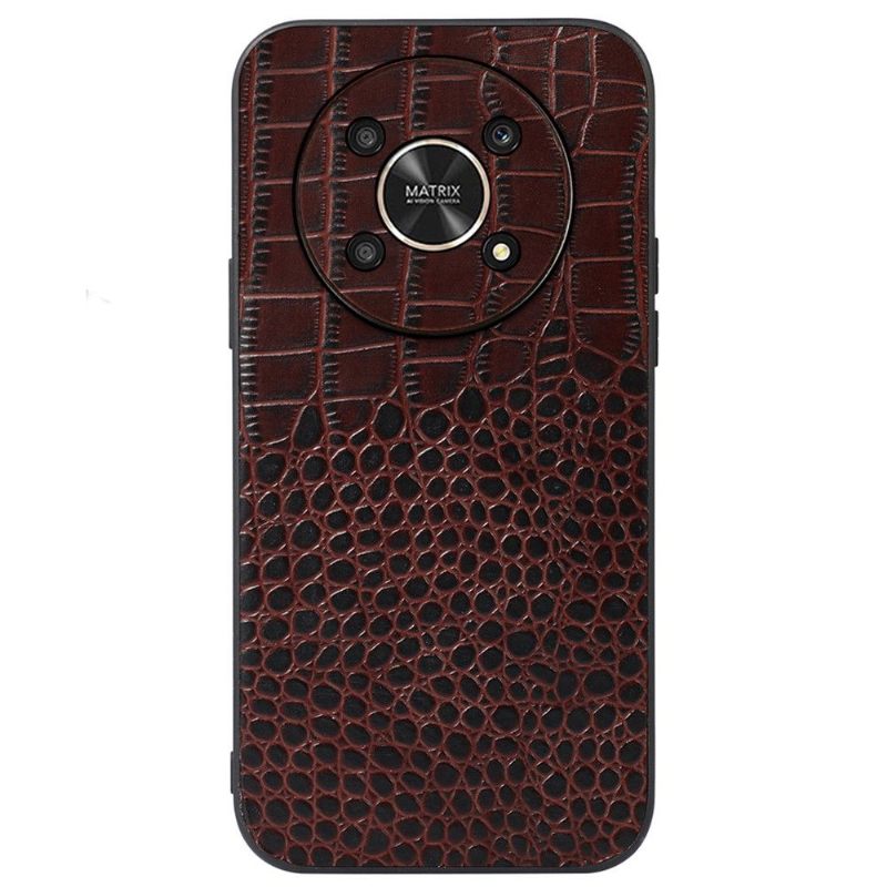 Hoesje voor Honor Magic 4 Lite Colette Leer Met Krokodilleneffect
