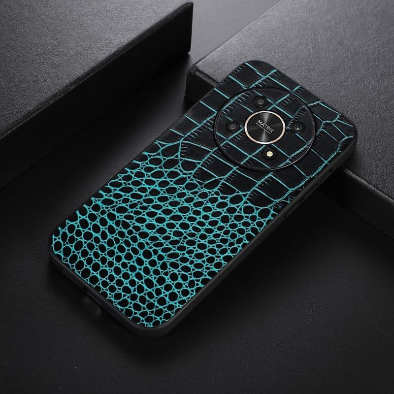 Hoesje voor Honor Magic 4 Lite Colette Leer Met Krokodilleneffect
