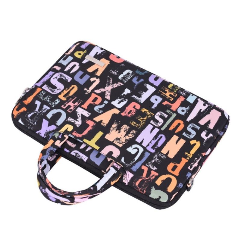 Laptoptas Met Veelkleurige Alfabetletters