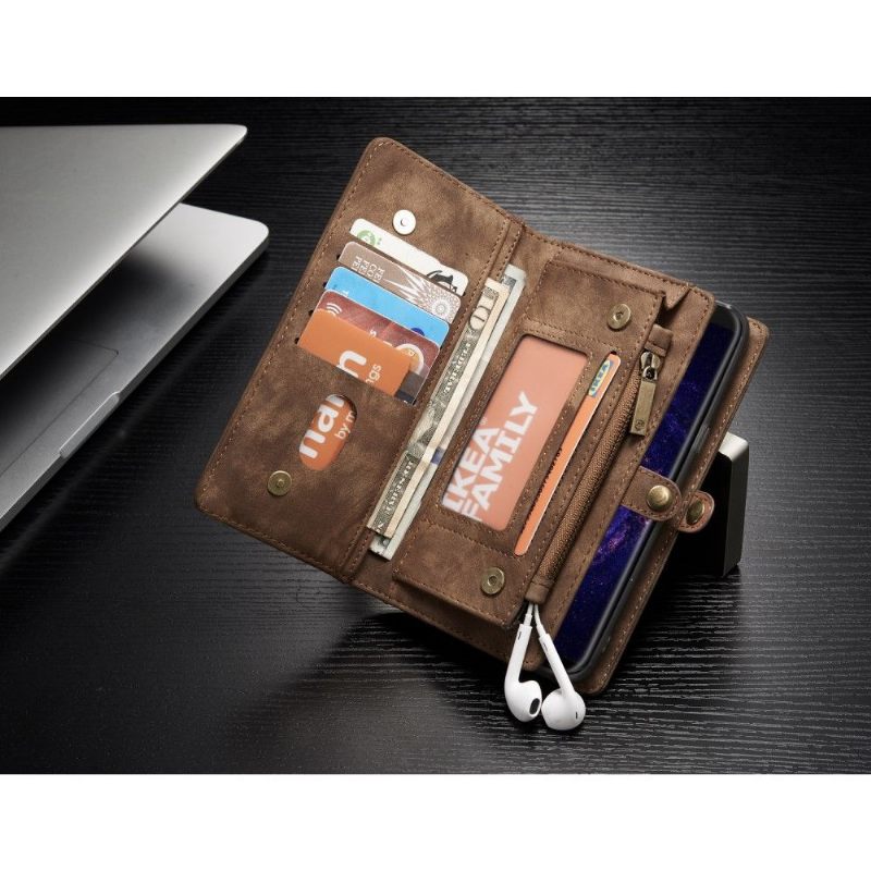Hoesje Folio-hoesje voor Samsung Galaxy S8 Plus Kaarthouder - Bruin