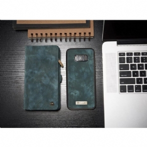 Hoesje Folio-hoesje voor Samsung Galaxy S8 Plus Kaarthouder - Groen