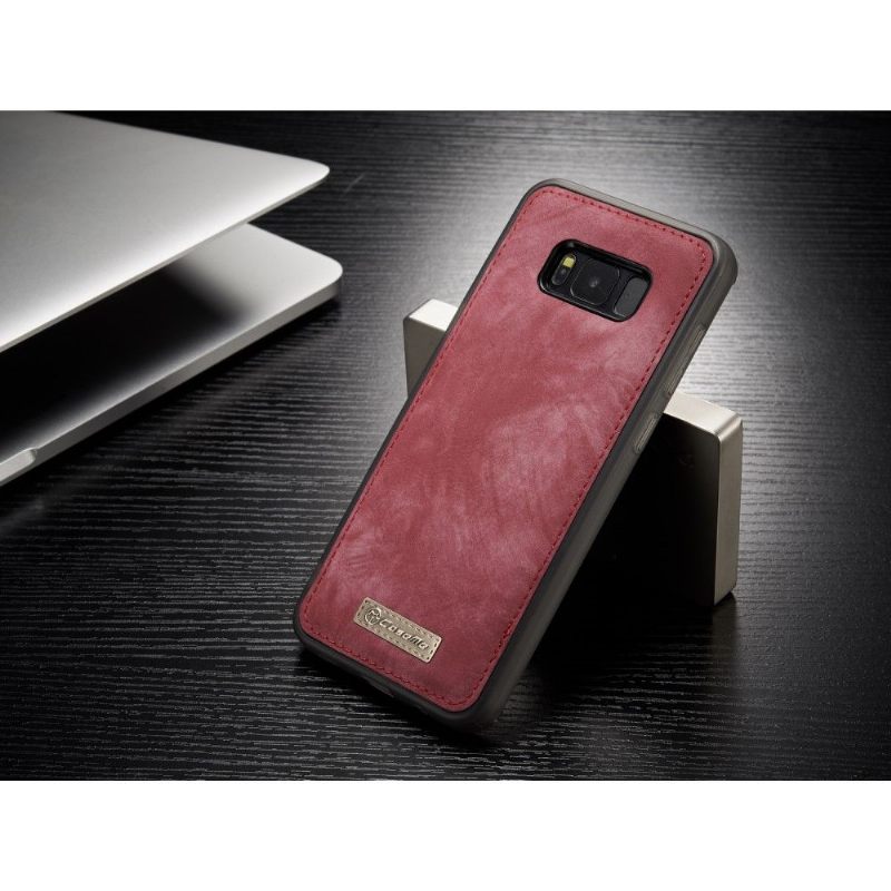 Hoesje Folio-hoesje voor Samsung Galaxy S8 Plus Kaarthouder - Rood