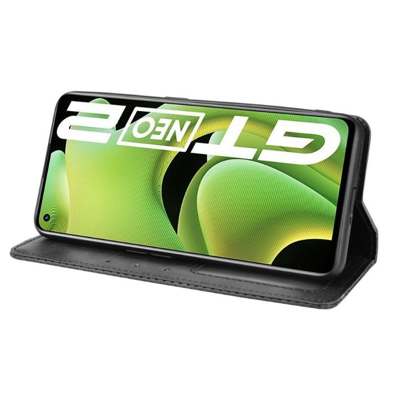 Cover voor Realme GT Neo 3T / Neo 2 Leer In Cirénius-stijl
