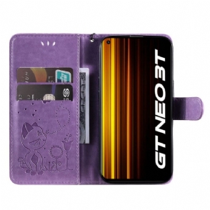 Folio-hoesje voor Realme GT Neo 3T / Neo 2 Afbeelding Kat