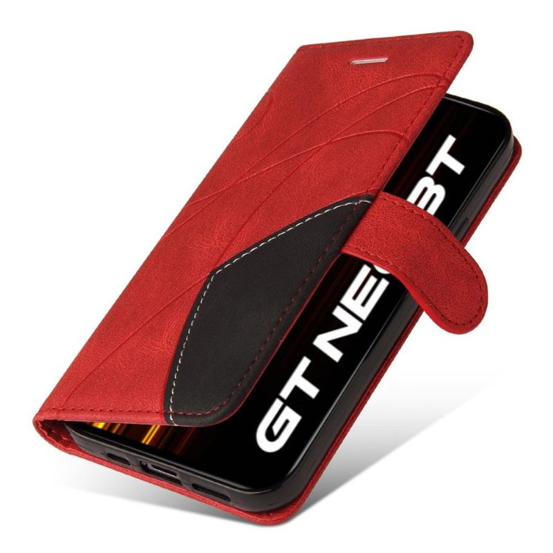 Folio-hoesje voor Realme GT Neo 3T / Neo 2 Bicolor Artistiek