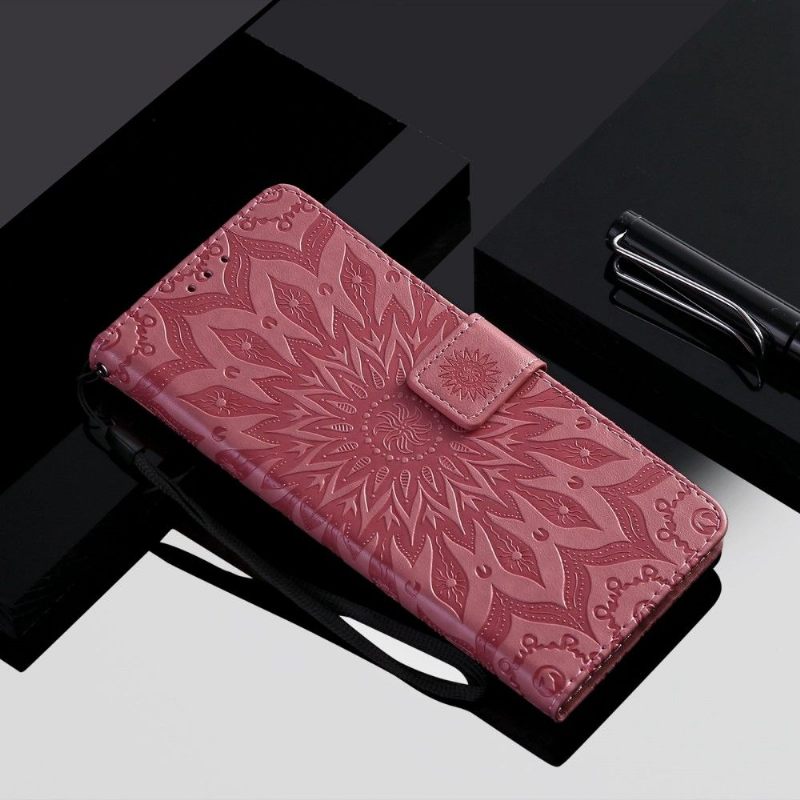 Folio-hoesje voor Realme GT Neo 3T / Neo 2 Met Ketting Zonnebloem