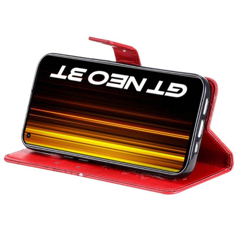 Folio-hoesje voor Realme GT Neo 3T / Neo 2 Ondersteuningsfunctie Vlinders